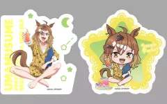 【中古】シール・ステッカー ジャングルポケット 「劇場版 ウマ娘 プリティーダービー 新時代の扉 NAMCO Promotion～Relax time～ キャラポップストア ステッカーコレクションコレクション2枚入り-Relax time-」