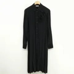 エンポリオアルマーニ EMPORIO ARMANI シャツ ワンピース ドレス アセテート シルク 40 ブラックのサムネイル