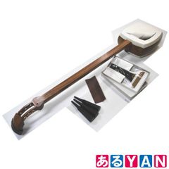 (未使用) 和楽器 三味線 片面破れ バチ付き ケースなし 2500000006231