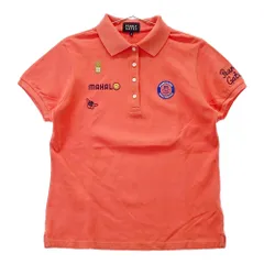 サイズ：2 PEARLY GATES パーリーゲイツ  半袖ポロシャツ 二コちゃん  オレンジ系 [240101496465] ゴルフウェア レディース ストスト