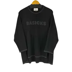 BASICKS ダークグレー 長袖カットソー Sサイズ BASICKS ダークグレー 長袖カットソー Sサイズ