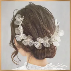 ウェディング ヘッドドレス ♡ 結婚式 ブライダル wedding bridal 前撮り フォトウェディング 髪飾り ヘアアクセサリー ヘアパーツ ヘッドパーツ 花冠 花かんむり 小枝 ティアラ ビジュー 花嫁 新婦 シルバー ゴールド dress