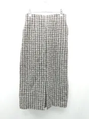 ◇ B:MING by BEAMS ツイード スリット バックファスナー ロング タイト スカート サイズS ブラック レディース E  【1309250020172】