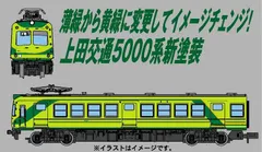 上田交通5000系 新塗装 2両セット 【マイクロエース A0094 鉄道模型 Nゲージ】のサムネイル