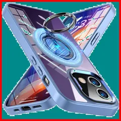 【数量限定】ケース MagSafe 対応 リング付き 用 耐衝撃 レンズ保護 TPU PC スタンド機能 ストラップホール付き 米軍MIL規格取得 11 マグネット搭載用 ケース 黄変なし ワイヤレス充電対応 薄型 軽量 アイフォン iPhone 11 カバー