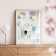 【A4】パウル・クレー First house of a settlement アートポスター 名画 絵画 特大 アートパネル AP252