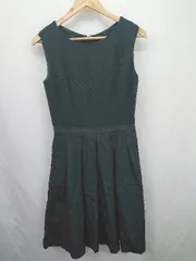 ◇ ⊂ kumikyoku　クミキョク ドッキング　ノースリーブ - ロング ワンピース サイズ2 ネイビー系 レディース E  【1507160030438】