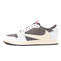 ナイキ NIKE トラヴィス スコット Travis Scott Air Jordan 1 Low Reverse Mocha Sail and Ridgerock エアジョーダン1 ロー リバースモカ セイル アンド リッジロック スニーカー US8 カーキのサムネイル