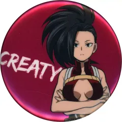 【中古】バッジ・ピンズ 八百万百 「僕のヒーローアカデミア 雄英高校1年A組 バイト作戦～PLUS ULTRA! JOB TRAINING!～ ポップアップショップ メタリック缶バッジ」