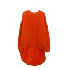 FACETASM (ファセッタズム) 23SS HIGH-LOW ZIPPER KNIT ABH-KN-U01 ハイ&ロー レイヤードジップニット セーター オレンジのサムネイル