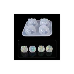 FineInno 動物 かわいい 艶消し ?面仕上げ シリコンモールド UVレジン型 DIY 手作り 豚形 猫形 動物 ひよこ 2種類 (?面仕上げ) 0