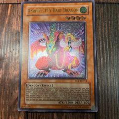 遊戯王 ハーピィズペット仔竜 レリーフ 英語 強加工 Enhanced 貫通個体