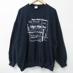 XL/古着 長袖 スウェット メンズ 00s Edgar 大きいサイズ クルーネック 紺 ネイビー 25may14 中古 スエット トレーナー トップス