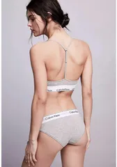 Calvin Klein カルバンクライン　三角ブラ&ショーツ / 上下セット 灰色　Sサイズ