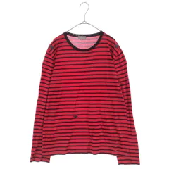Dior HOMME (ディオールオム) 04AW エディスリマン期 ビー刺繍 長袖ボーダーTシャツ カットソー 4HH7050127 ブラック/レッドのサムネイル