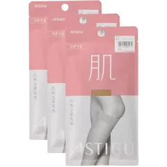 [アツギ] ストッキング ASTIGU(アスティーグ)【肌】 ストッキング 自然な素肌感 ひざ下丈  レディース シアーベージュ M 22.0-25.0 cm