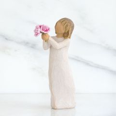 ウィローツリー彫像 Thank you - ありがとう 14cm 少女 | おしゃれ 置物 彫刻 人形 インテリア スーザン･ローディ 正規輸入品