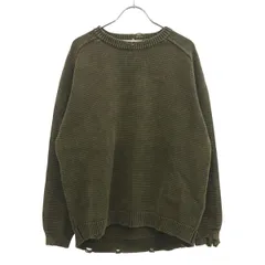 nonnative ノンネイティブ TROOPER SWEATER COTTON YARN OVERDYED VW オーバーダイダメージ加工ニットセーター NN-K4102 ブラウン 1のサムネイル