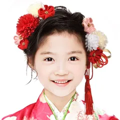 【新品】 [OTAKUMARKET] 髪飾り 七五三 子供 袴 卒業式 着物 成人式 浴衣 つまみ細工 花 髪 飾り 振袖 和装 結婚式 髪 飾り 髪留め 高級造花 ヘアアクセサリー 豪華セット 3カラー (赤)