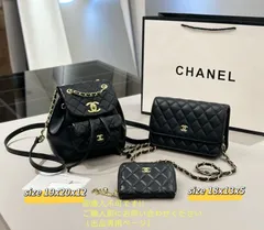 人気沸騰 CHANEL シャネル ショルダーバッグ リュック 財布 3点セット