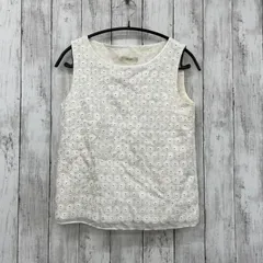 3way united arrows シルク コットン レース タンクトップ 3way united arrows シルク コットン レース タンクトップ
