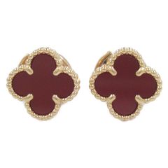 Van Cleef & Arpels ヴァンクリーフ＆アーペル スウィートアルハンブラ カーネリアン ピアス ピアス