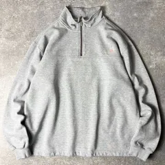 Carhartt ハーフジップ プルオーバー ハイネック スウェット トレーナー L / カーハート オールド グレー