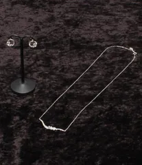 美品 カナルヨンドシー ネックレス ピアス 2点セット K10 SV レディース canal4℃