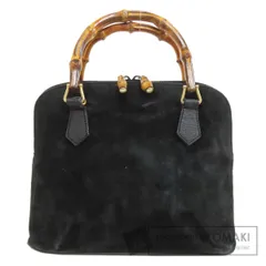 GUCCI グッチ 000.1046.0290 バンブー ハンドバッグ スウェード レディース