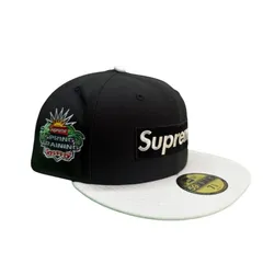 【美品】サイズ【7 5/8(60.6cm)】シュプリーム Supreme 22SS／ 2-Tone Box Logo New Era 2トーンボックスロゴニューエラキャップ　8065000220690