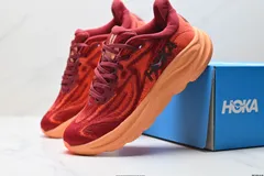 HOKA ONEONE ホカオネオネ CLIFTON 10 ホカ エム クリフトン 10 軽量 ロートップ アウトドア トレイル ランニングシューズ レッド  スニーカー 送料無料