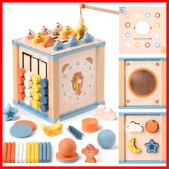 【特価セール】おもちゃ 男の子 女の子 知育玩具 1歳 木のおもちゃ 1 2 3歳 誕生日プレゼント 玩具 知育時計 指先の知育 早期開発 指先訓練 子供おもちゃ モンテッソーリ 知育ボックス アクティビティキューブ 出産祝い 入園お祝い プレゼント