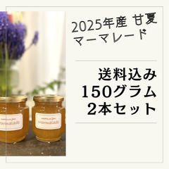 【送料込み】無添加・手作り 甘夏マーマレード（150g×2本）