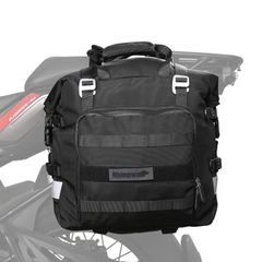 取り付け簡単 汎用 片側 反射テープ付き ツーリングバッグ キャンプ ブラック クイックリリース 軽量 ソフトパニアバッグ アドベンチャー用 オフロード 20L大容量 防水 バイク用サイドバッグ Rhinowalk