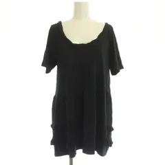 マークバイマークジェイコブス MARC by MARC JACOBS フリル カットソー チュニック 半袖 M 黒 ブラック /MY ■OSのサムネイル