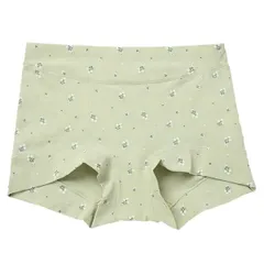 レギュラーショーツ 綿95％ 一部丈 ボックスショーツ レディース ボクサー 締め付けない 伸縮性 立体裁断 おしりすっぽり 付け根痛くない 紫 緑 青 rs-037