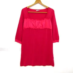 アドーアボディドレッシング ニットワンピース トップス 長袖 シルク カシミヤ レディース 38サイズ ピンク ADORE body dressing 【中古】