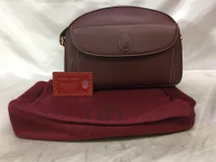 【美品】Cartier カルティエ マストライン ショルダーバッグ レザー  ギャランティー付き カラー: ボルドー  バッグ