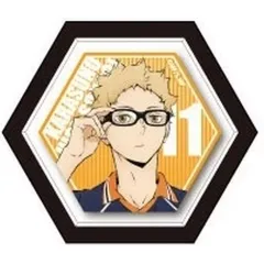 【中古】マグネット・磁石 月島蛍 「ハイキュー!! 六角ミニキャンバスマグネット 烏野高校Ver.」