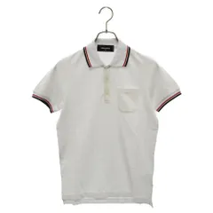 DSQUARED2 (ディースクエアード) ストライプ 半袖 ポロシャツ カットソー ホワイト S71GD0462 S22743のサムネイル