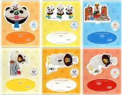 【中古】アクリルスタンド・アクリルパネル 全6種セット 「パンダのおさじとフライパンダ アクリルスタンド」