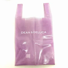 ディーンアンドデルーカ DEAN&DELUCA 美品 限定 24SS ビニールエコバッグ トート 紫 ブルーベリー 鞄 ■SM3