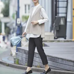 ☆ ブラック ☆ 63/Lサイズ ☆ 選べる自分サイズ！窮屈感０＆上品細魅せパンツ スラックス レディース 仕事 テーパードパンツ ストレッチパンツ ストレッチ ストレートパンツ ズボン オフィスカジュアル 上品細魅せパンツ ウエストゴム おしゃれ シンプル