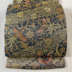 ZY-586 袋帯 西陣織 メガネ証紙付 鳳凰 華紋 花唐草 金糸 銀糸 逸品