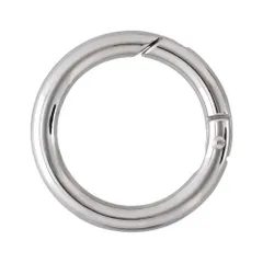 【新着商品】アウトドア バックアクセサリー キーホルダー キーリング 1個入 丸型 丸線 カラビナ カラビナ 丸い ダイキャスト [大王製作所]