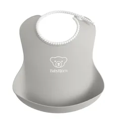 [ベビービョルン] ベビースタイ グレー よだれかけ スタイ お食事エプロン BabyBjorn 単品