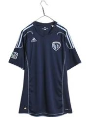 【お得なクーポン配布中!】 アディダス スポルティング カンザスシティ サッカー ユニフォーム メンズ M 正規品 MLS 11 12 13 モデル オフィシャル 当時物 Tシャツ 紺