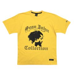 中古 ショーンジョン SEAN JOHN 半袖 Ｔシャツ クリーニング済み 黄色 イエロー ヒップホップ B系 メンズ L
