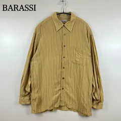 BARASSI MILANO old wave 3D L/S rayon shirts 48 バラシ ミラノオールド 3D レーヨン リネン混 長袖シャツ 高級 日本製のサムネイル