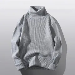 セーター ニットセーター 未使用 メンズ ハイネック ニット タートルネック トップス 無地 カジュアル シンプル キレイめ ファッション 通勤 通学 秋 冬 xnnz129